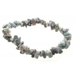 Larimar Gemstone Chip Bracelet